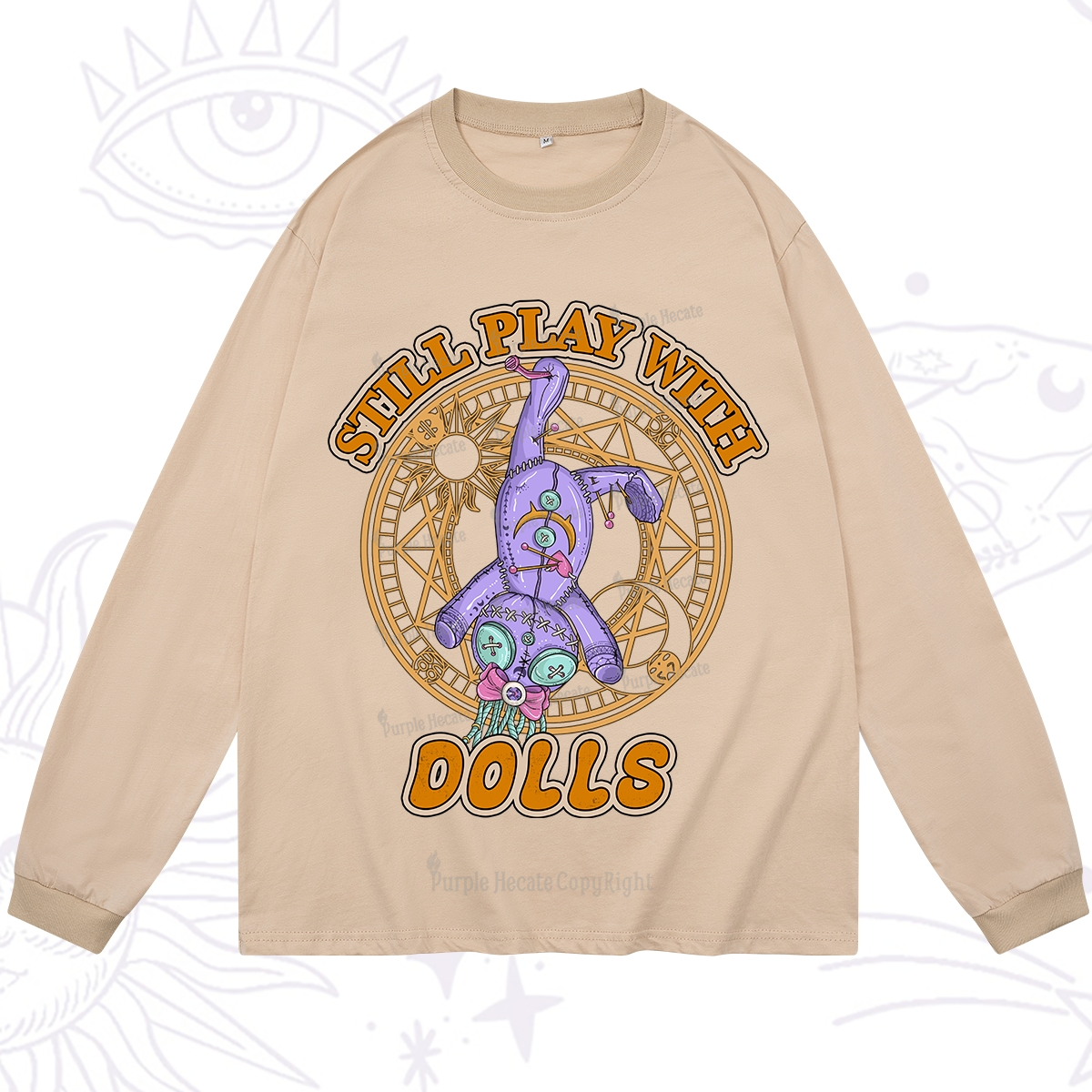 Purplehecate Still Plays With Dolls Long Sleeve T-Shirt