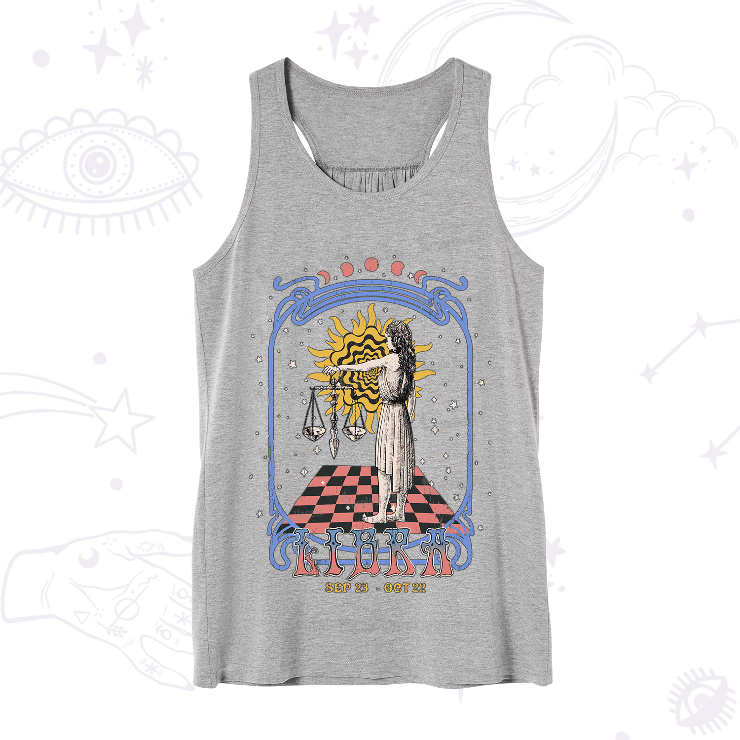 Purplehecate Libra Crew Zodiac Tank