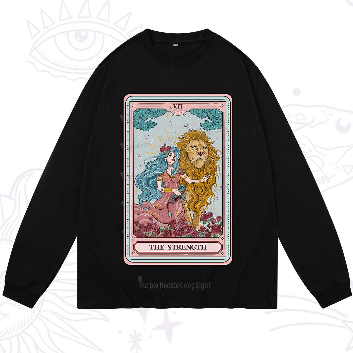Purplehecate The Strength Tarot Long Sleeve T-Shirt