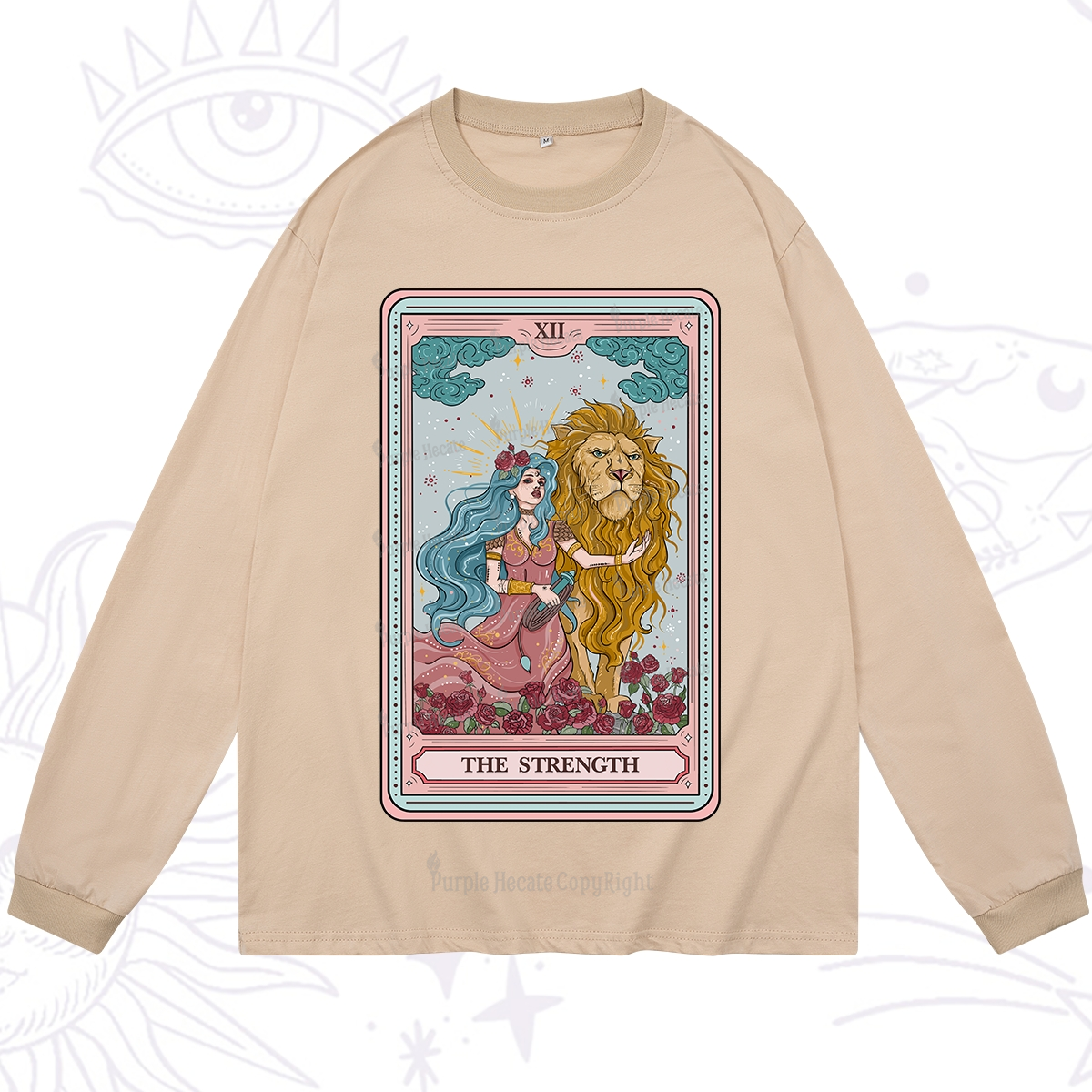 Purplehecate The Strength Tarot Long Sleeve T-Shirt