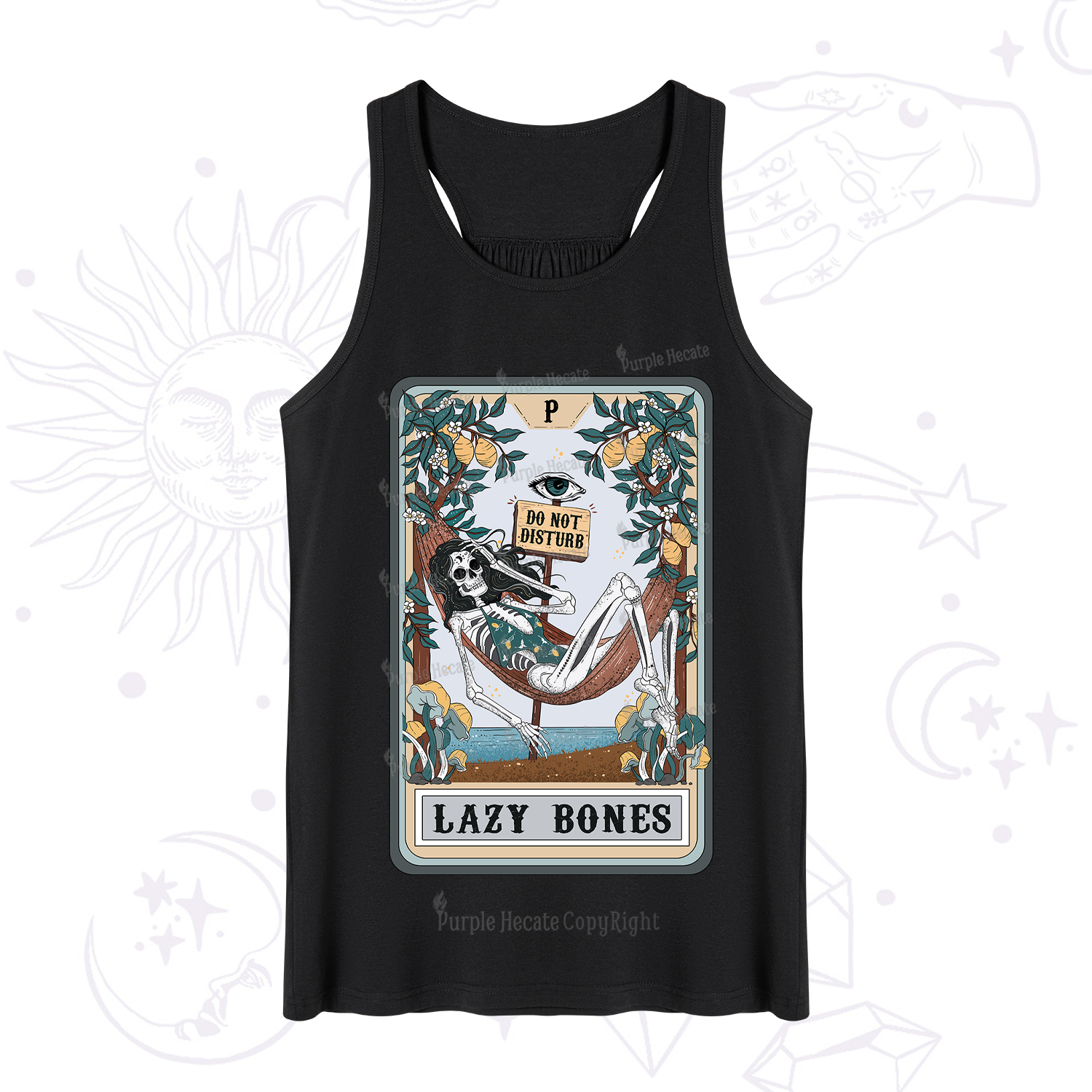 Purplehecate The Lazy Bones Tarot Tank