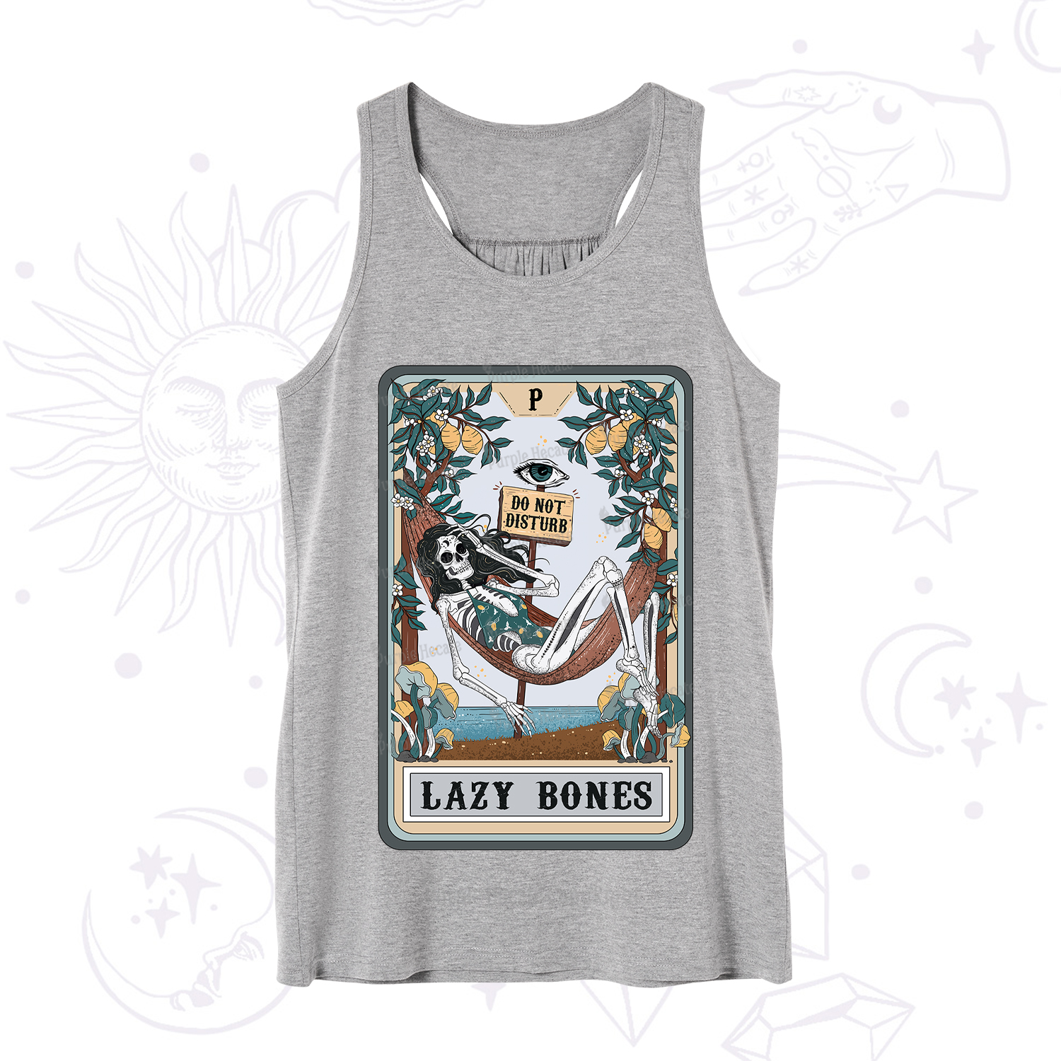 Purplehecate The Lazy Bones Tarot Tank