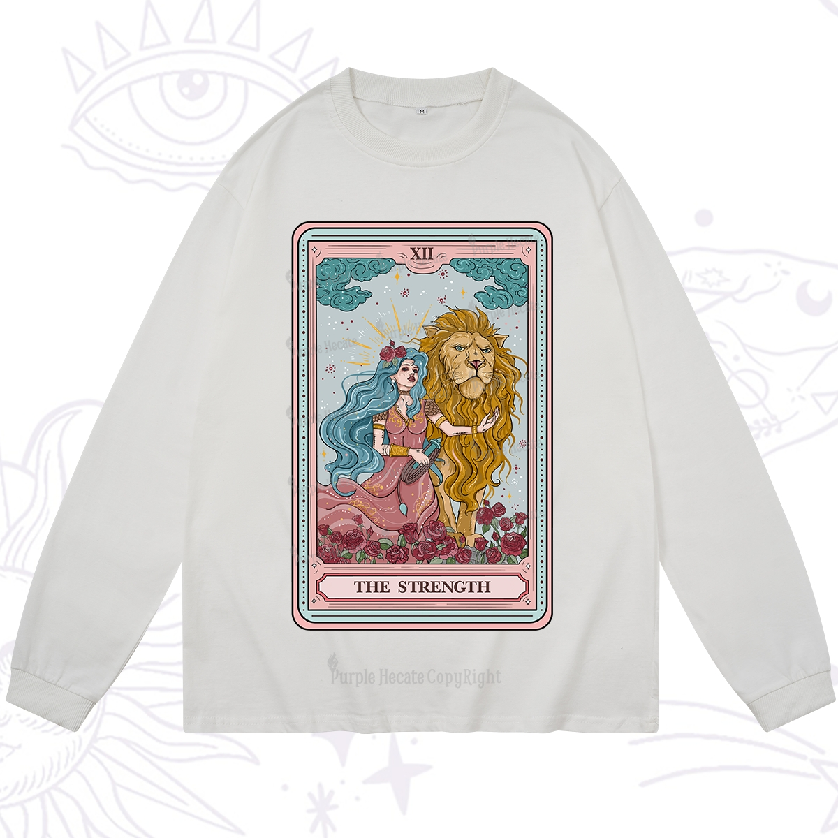 Purplehecate The Strength Tarot Long Sleeve T-Shirt