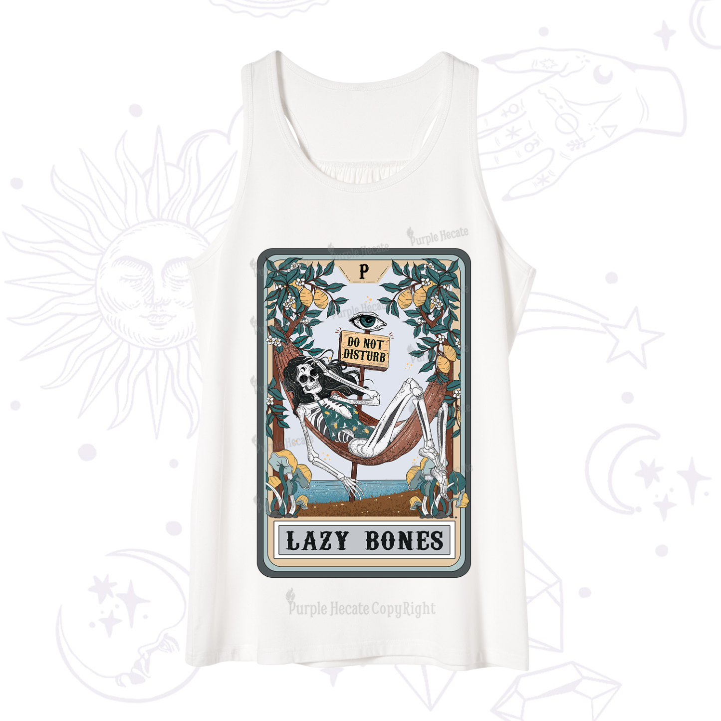 Purplehecate The Lazy Bones Tarot Tank