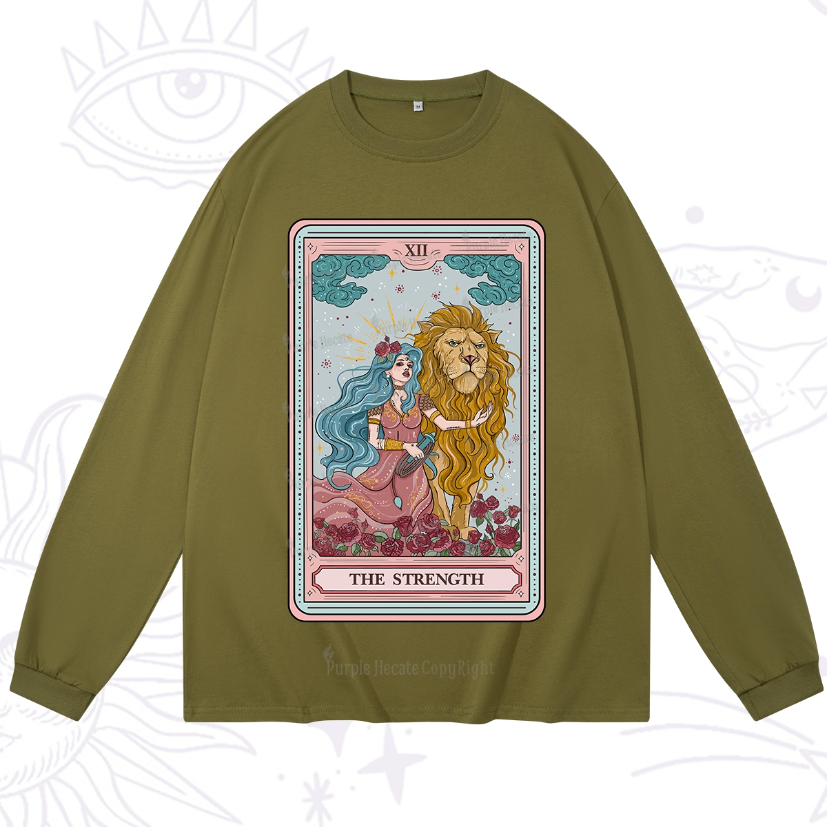 Purplehecate The Strength Tarot Long Sleeve T-Shirt