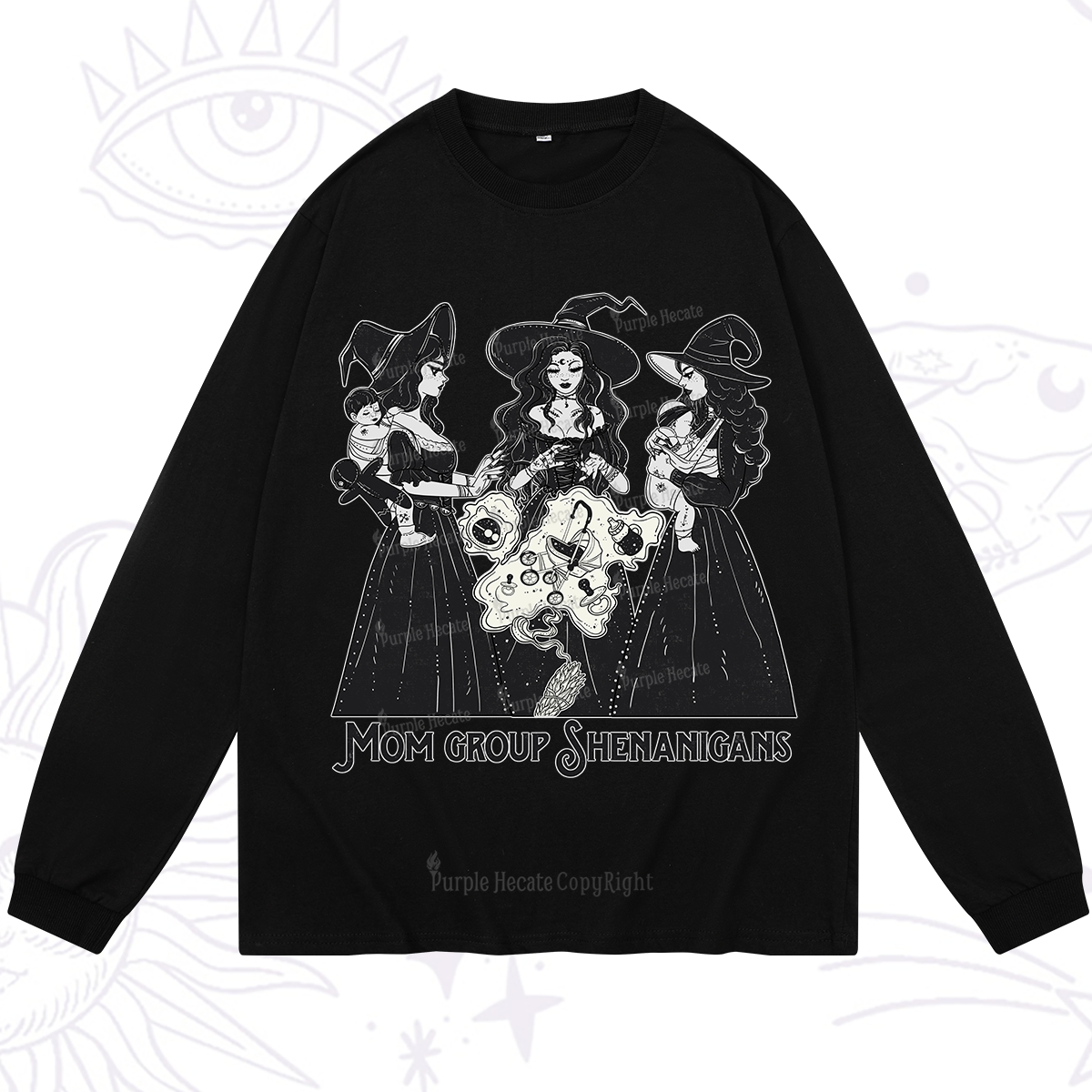 Purplehecate Mom Group Shenanigans Long Sleeve T-Shirt
