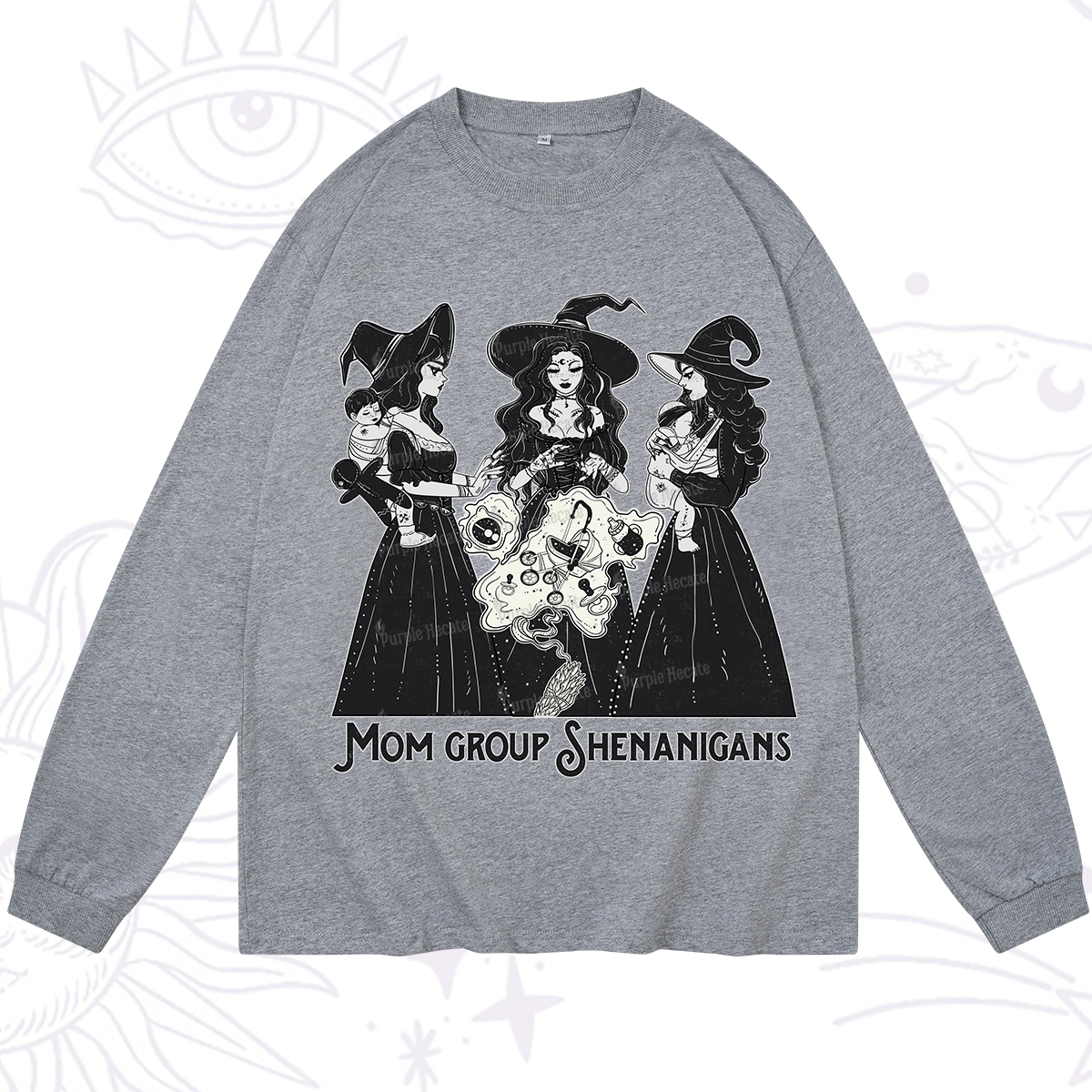 Purplehecate Mom Group Shenanigans Long Sleeve T-Shirt