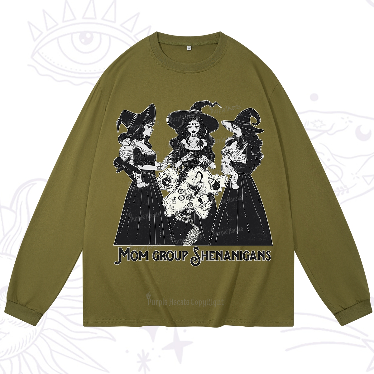 Purplehecate Mom Group Shenanigans Long Sleeve T-Shirt