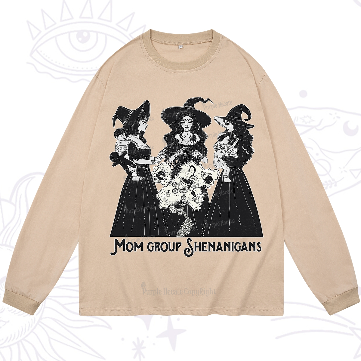 Purplehecate Mom Group Shenanigans Long Sleeve T-Shirt