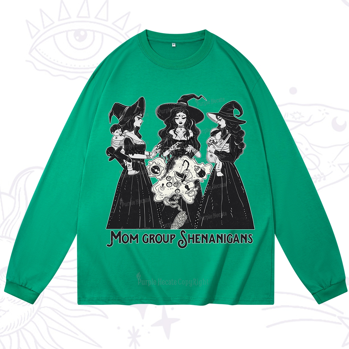 Purplehecate Mom Group Shenanigans Long Sleeve T-Shirt
