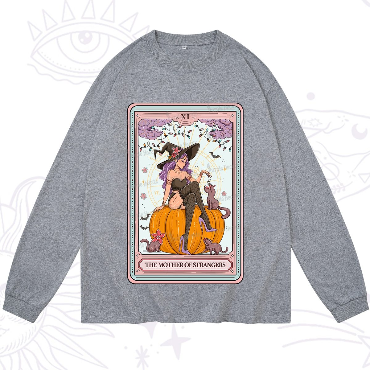 Purplehecate The Mother Of Strangers Tarot Long Sleeve T-Shirt