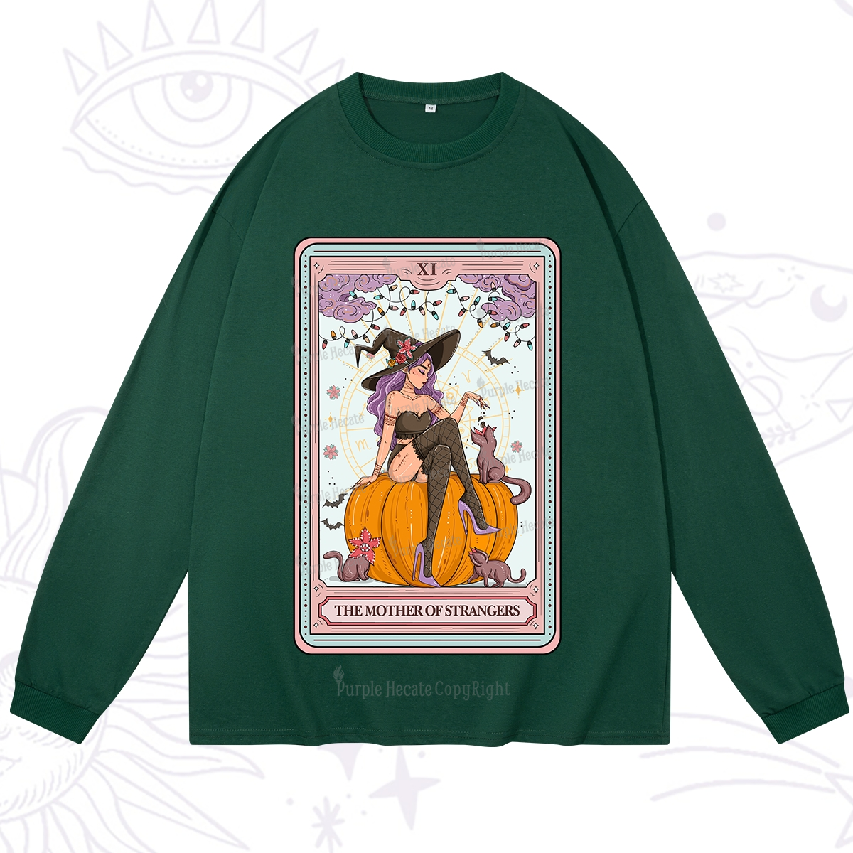 Purplehecate The Mother Of Strangers Tarot Long Sleeve T-Shirt