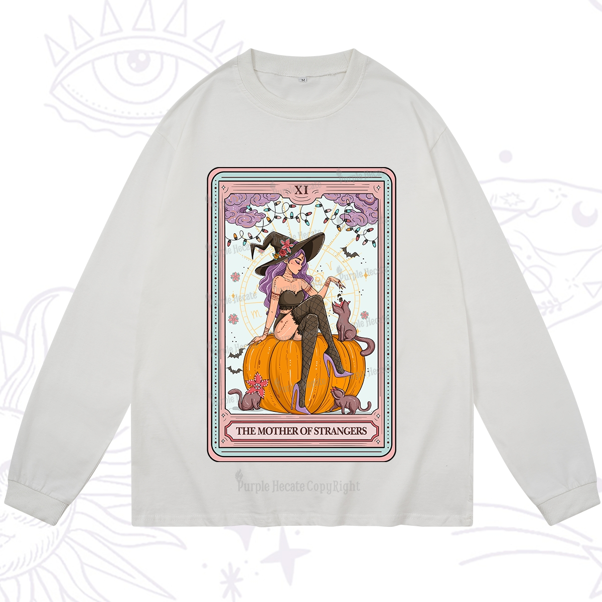 Purplehecate The Mother Of Strangers Tarot Long Sleeve T-Shirt