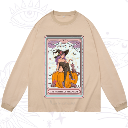 Purplehecate The Mother Of Strangers Tarot Long Sleeve T-Shirt