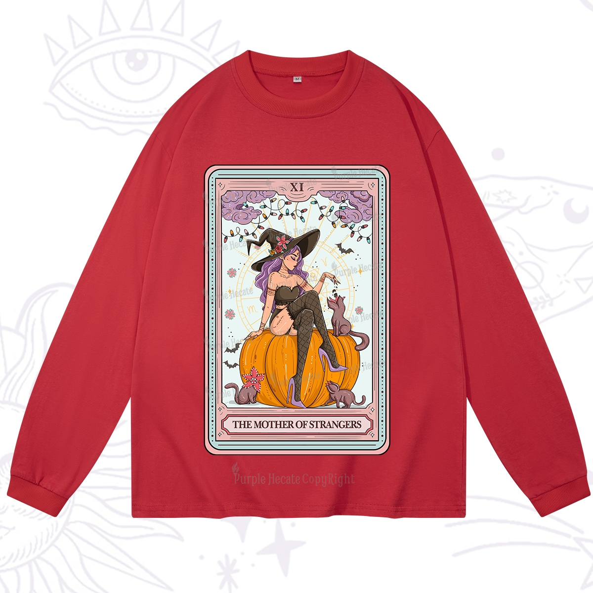 Purplehecate The Mother Of Strangers Tarot Long Sleeve T-Shirt
