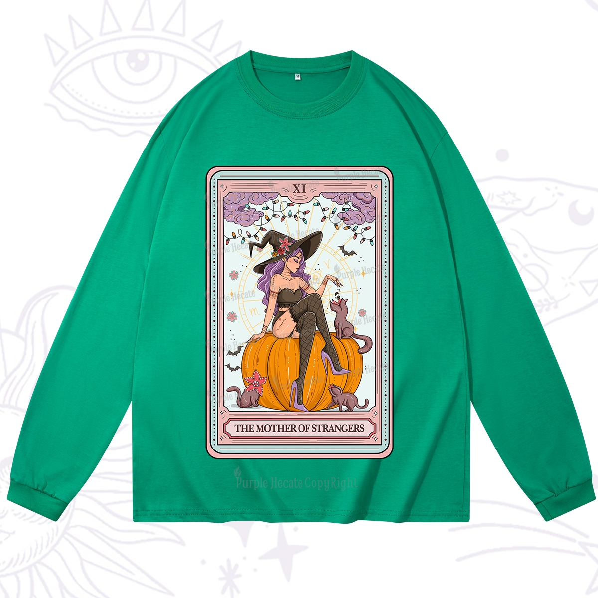Purplehecate The Mother Of Strangers Tarot Long Sleeve T-Shirt