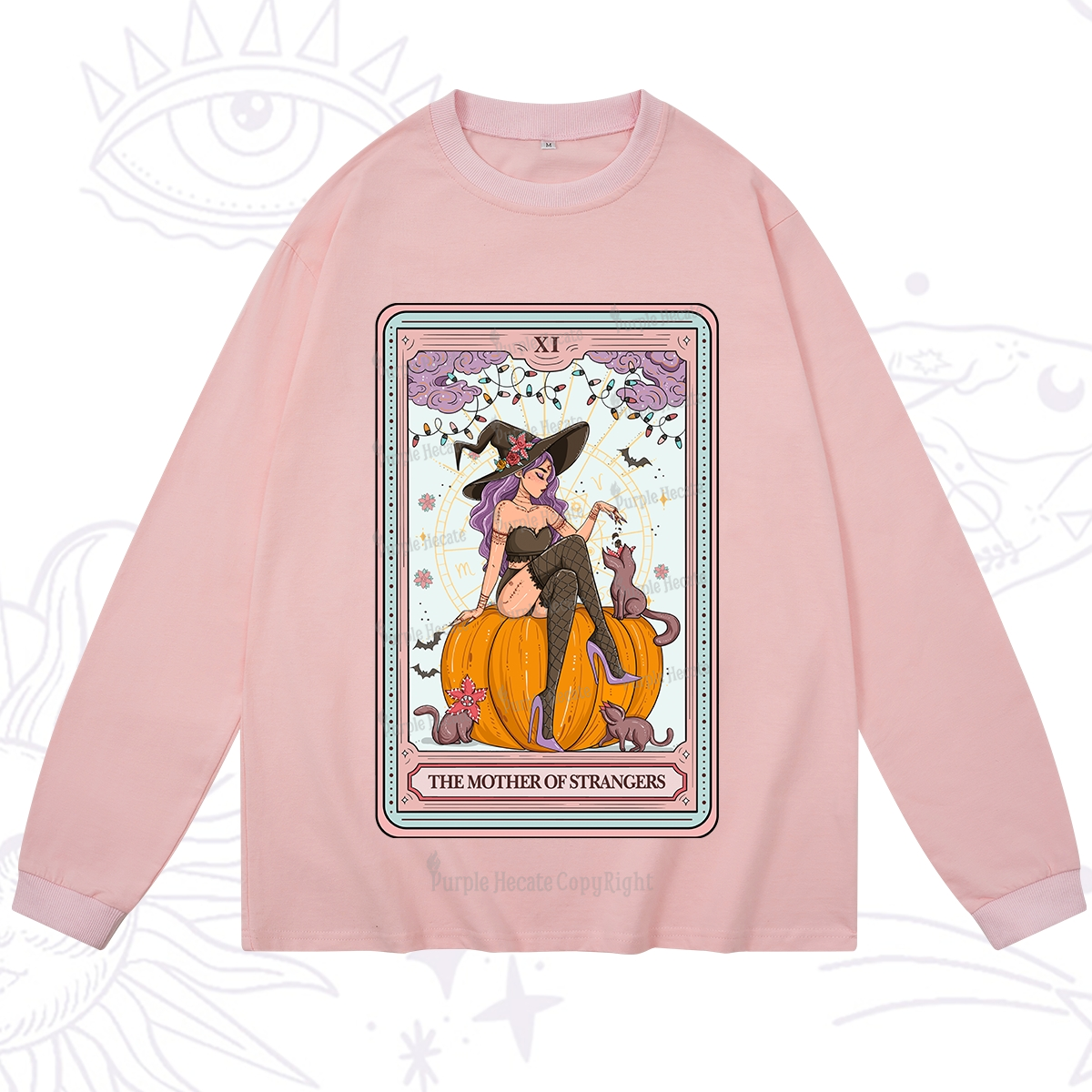 Purplehecate The Mother Of Strangers Tarot Long Sleeve T-Shirt