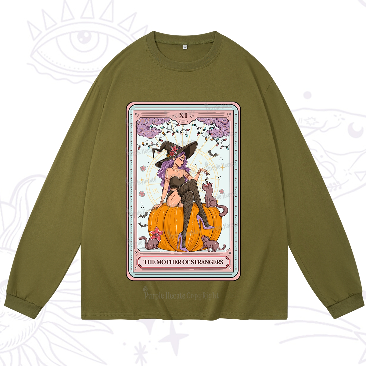 Purplehecate The Mother Of Strangers Tarot Long Sleeve T-Shirt