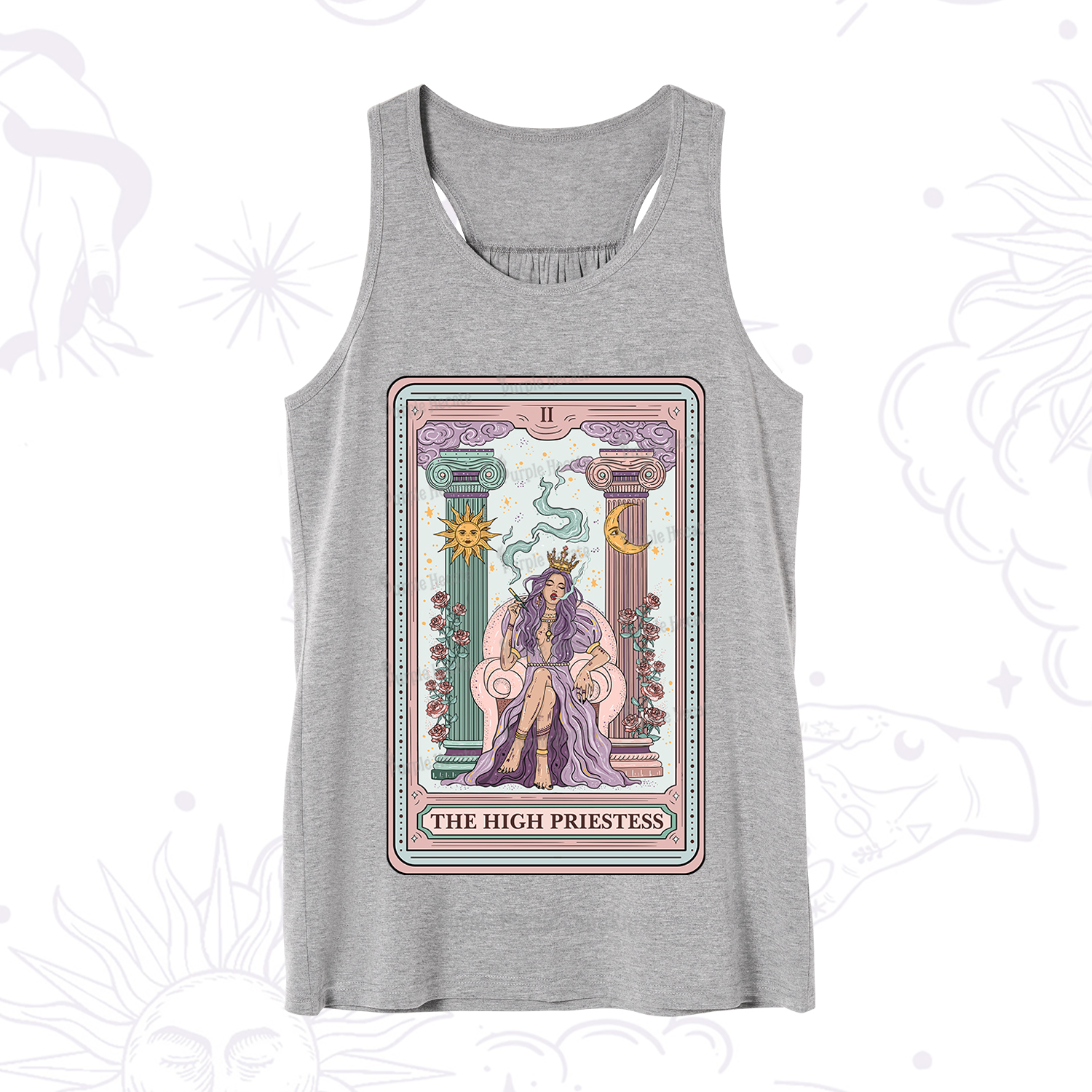 Purplehecate The High Priestess Tarot Card Tank