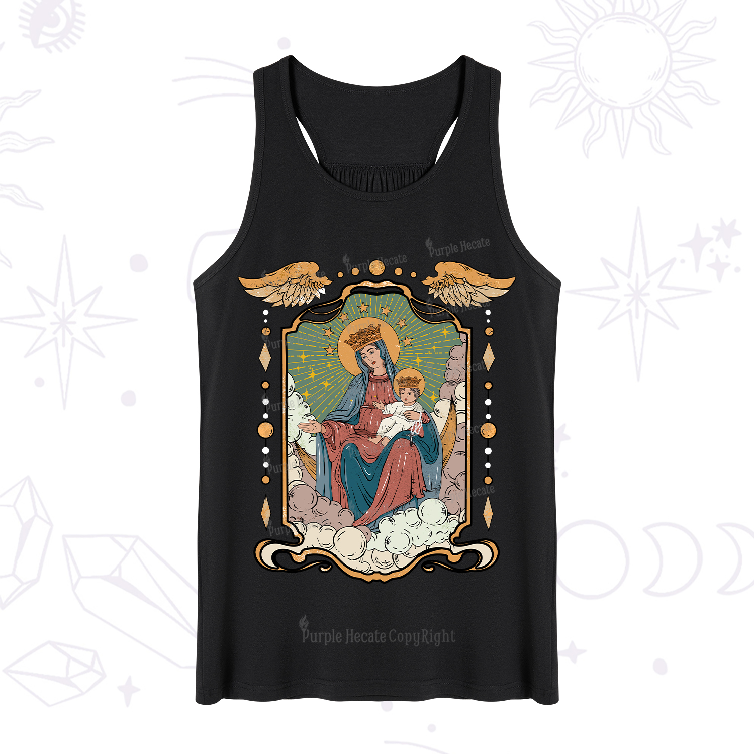 Purplehecate The Lady Of the Rosary Tank