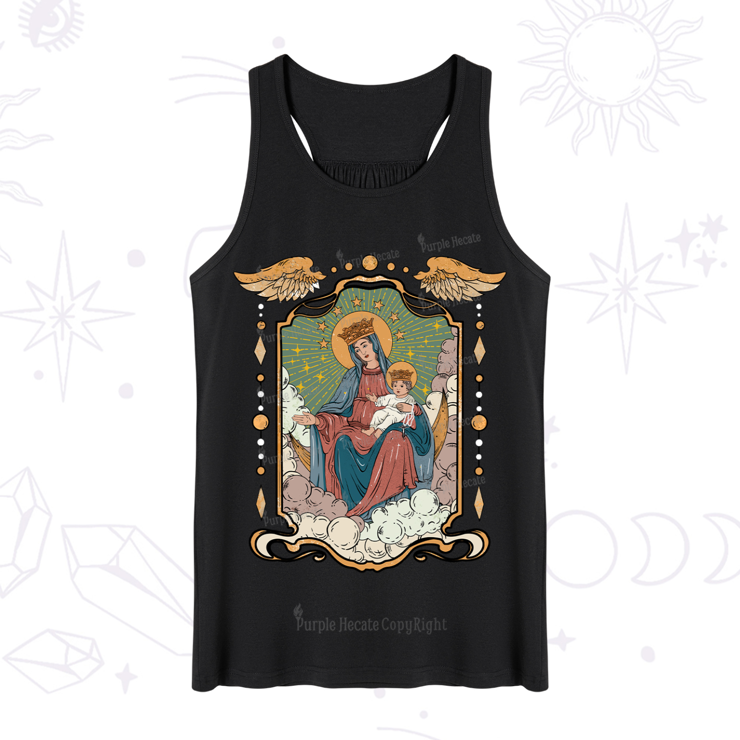 Purplehecate The Lady Of the Rosary Tank