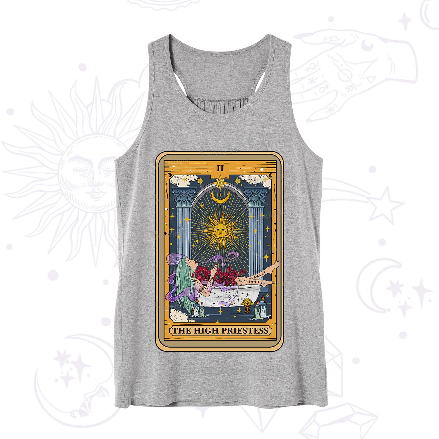 Purplehecate The High Priestess Tarot Card Tank
