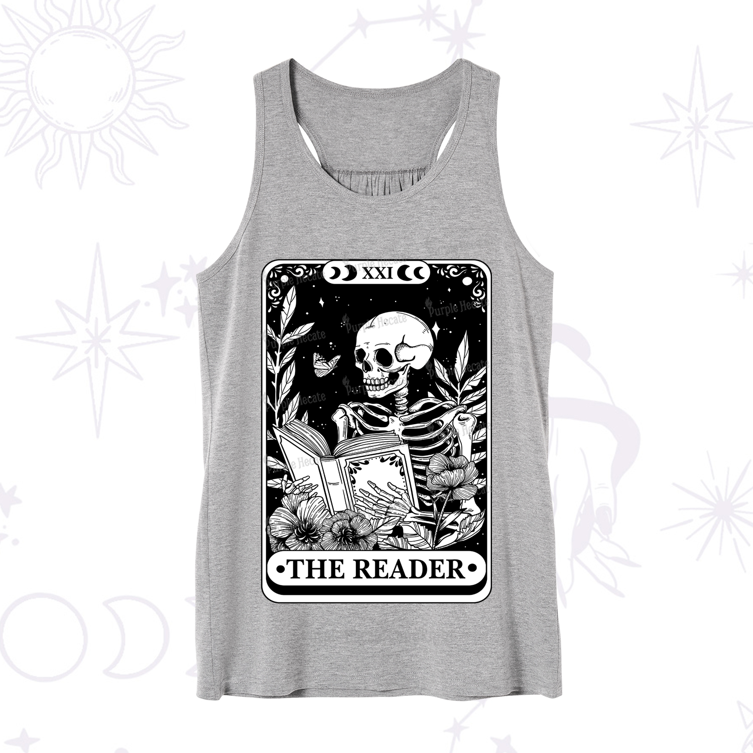 Purplehecate The Reader Tarot Card Tank