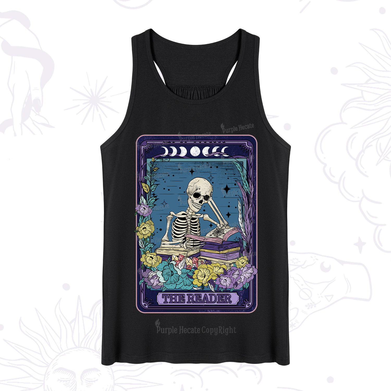 Purplehecate The Reader Tarot Card Tank