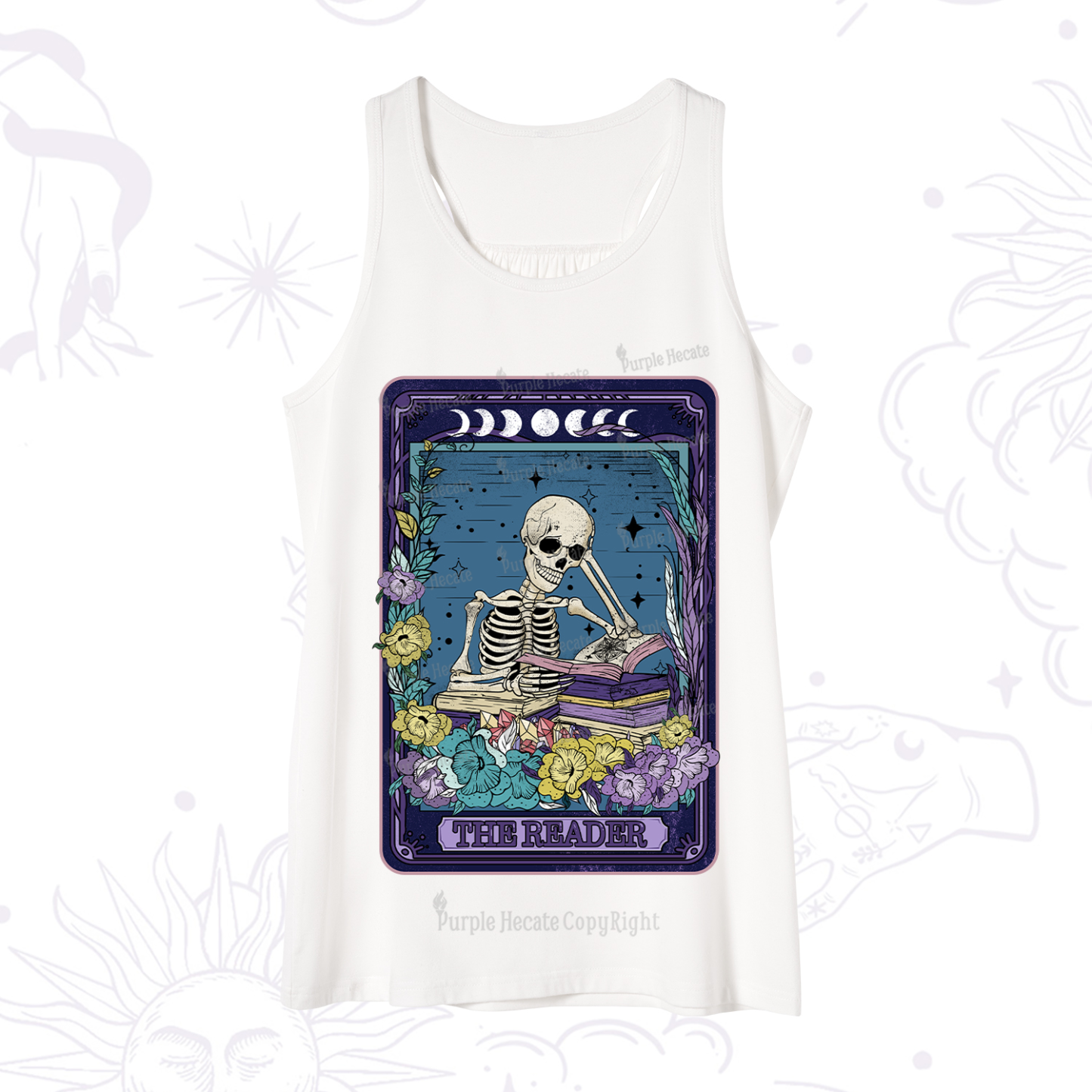 Purplehecate The Reader Tarot Card Tank