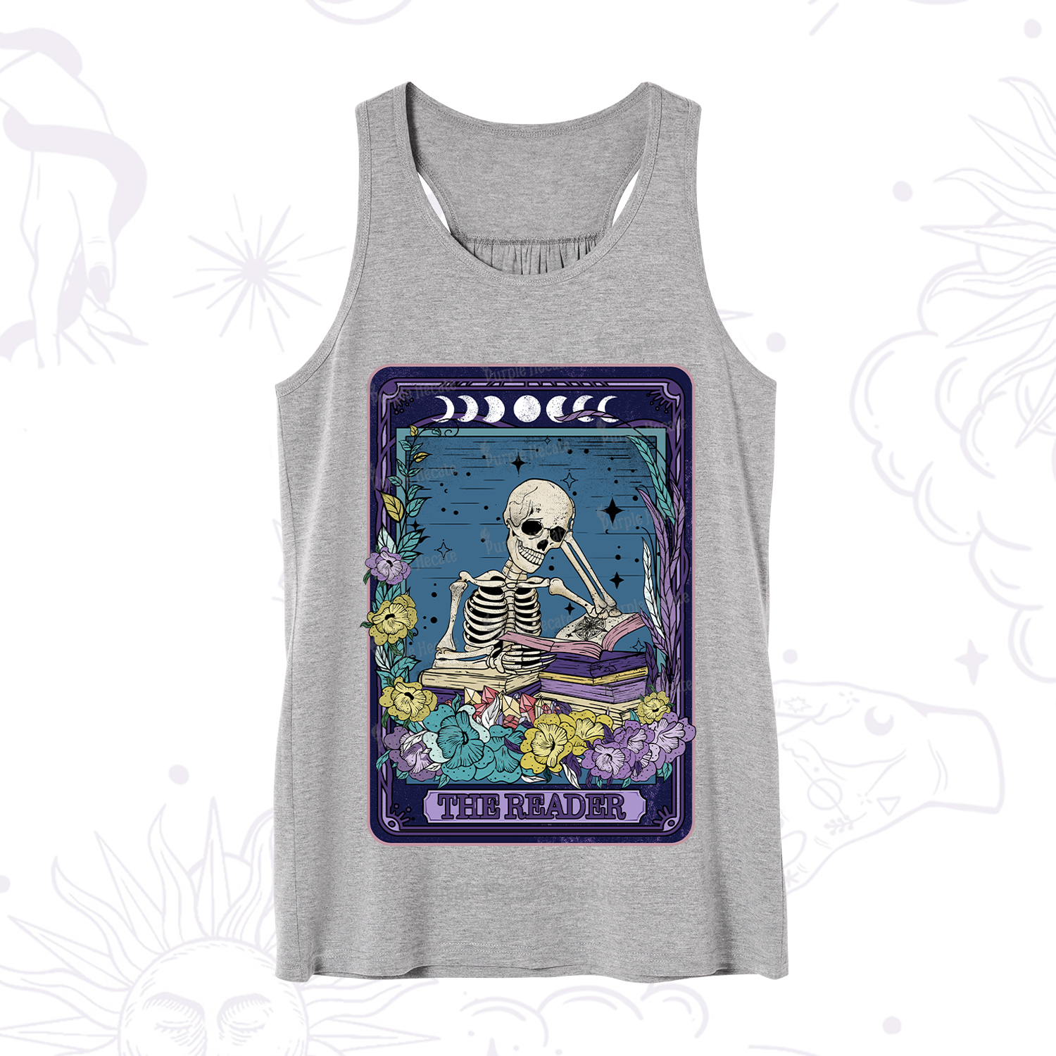 Purplehecate The Reader Tarot Card Tank