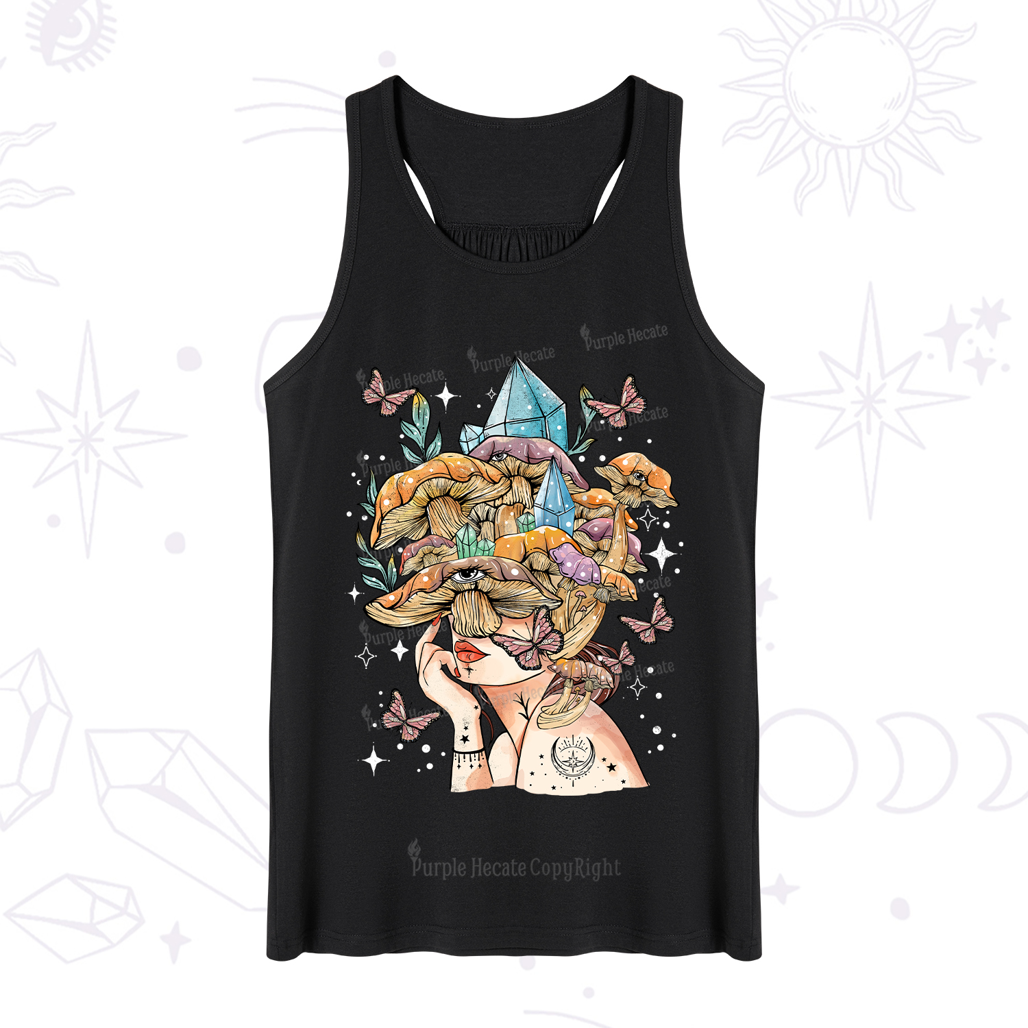 Purplehecate Crystal Goddess Tank