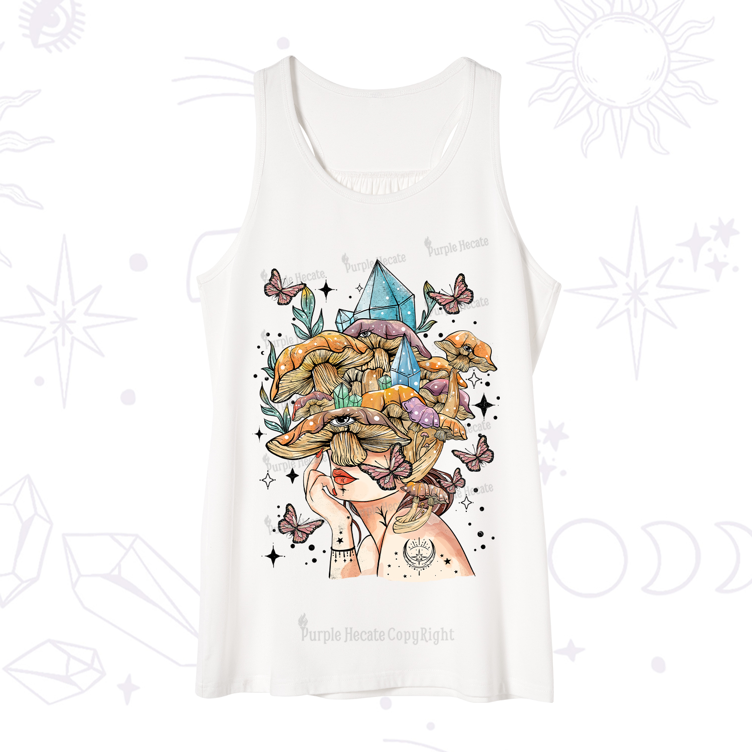 Purplehecate Crystal Goddess Tank