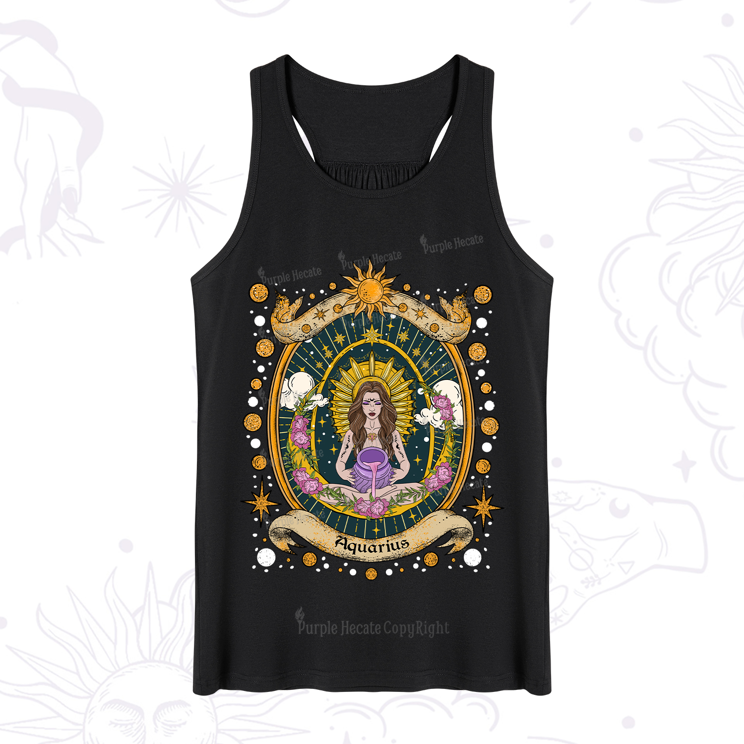 Purplehecate Aquarius Radiance Zodiac Tank