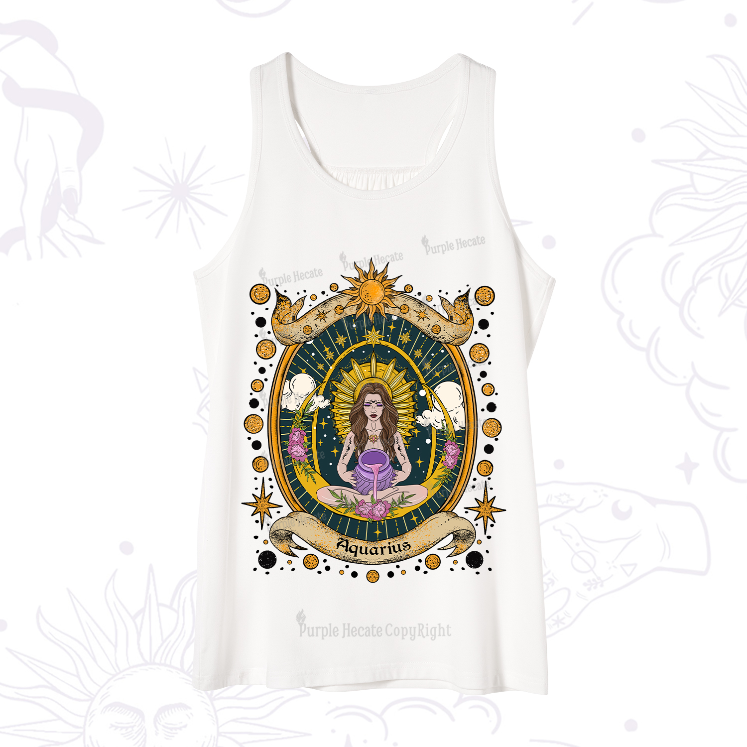 Purplehecate Aquarius Radiance Zodiac Tank