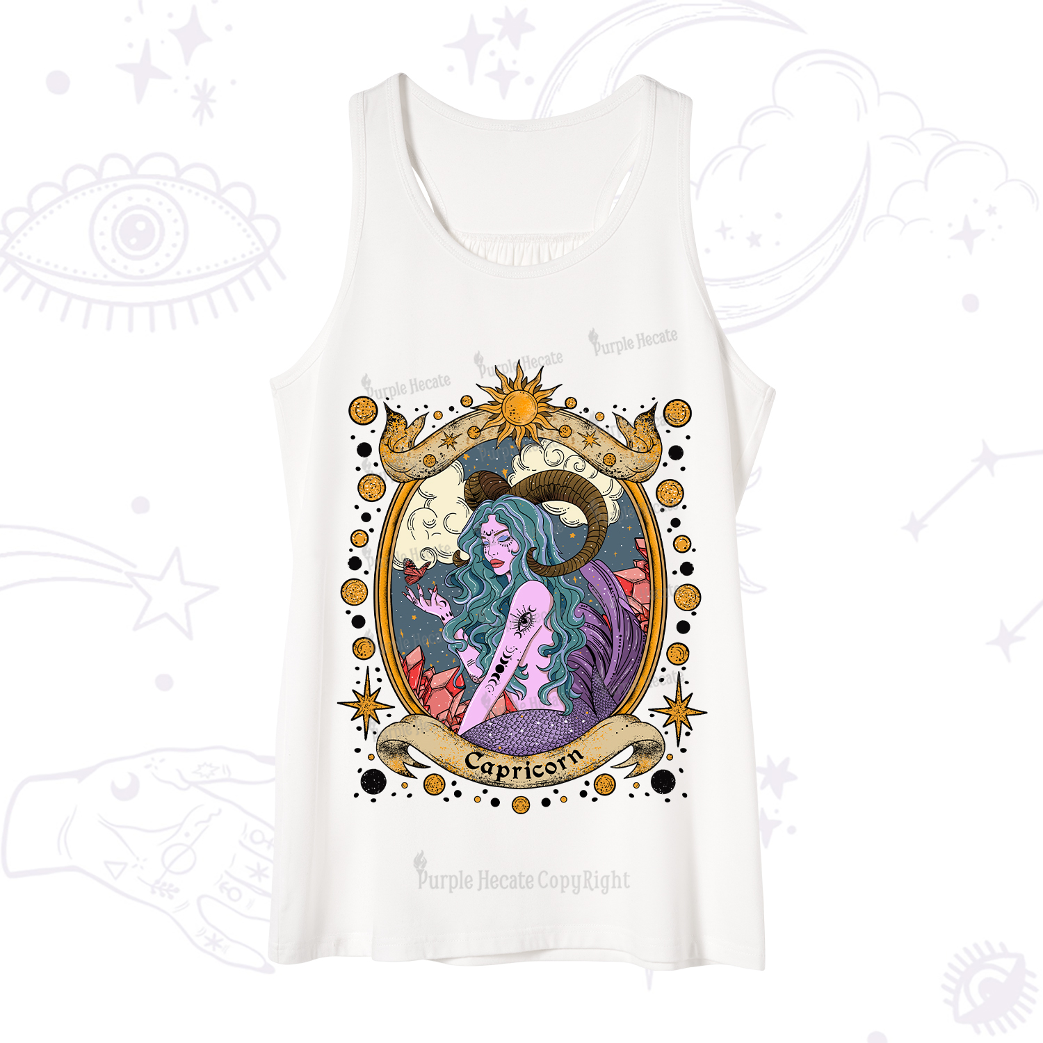 Purplehecate Capricorn Radiance Zodiac Tank