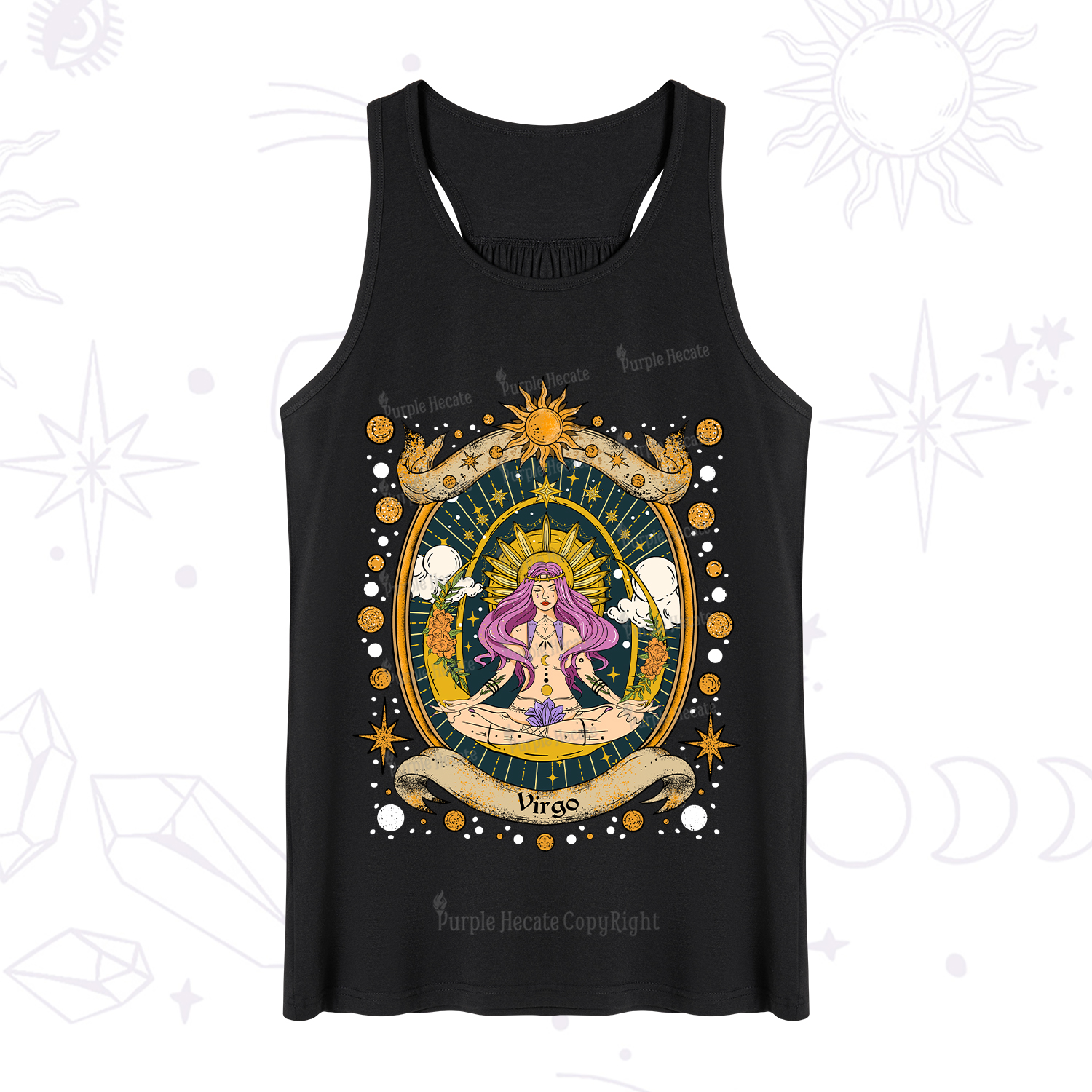 Purplehecate Virgo Radiance Zodiac Tank