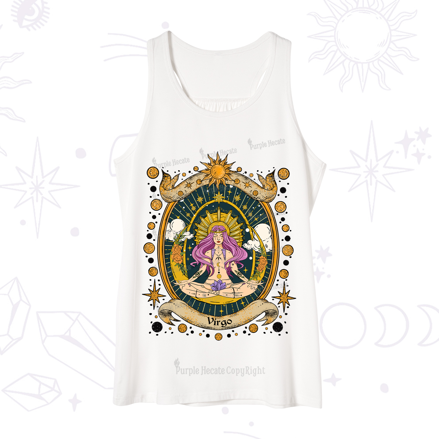 Purplehecate Virgo Radiance Zodiac Tank