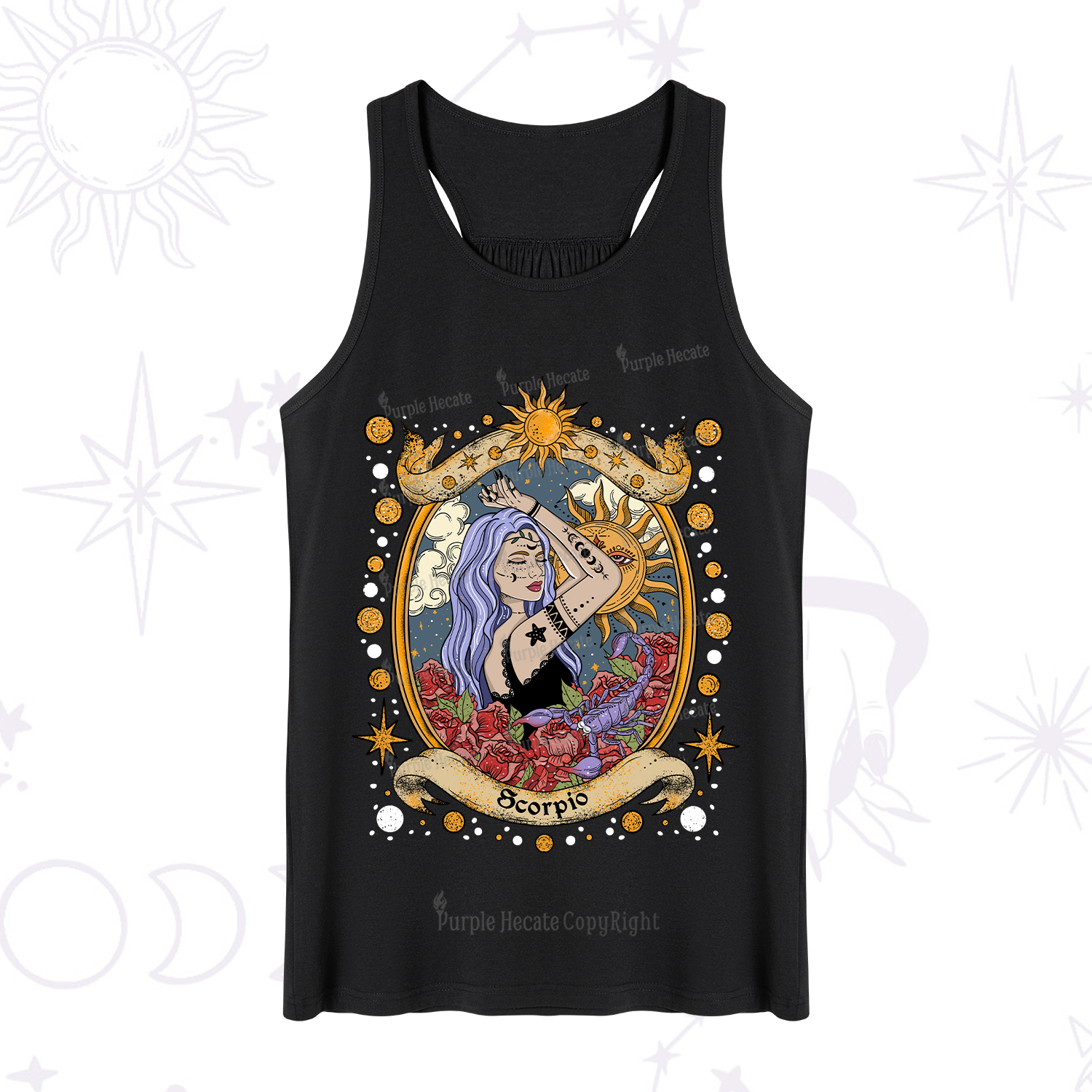 Purplehecate Scorpio Radiance Zodiac Tank