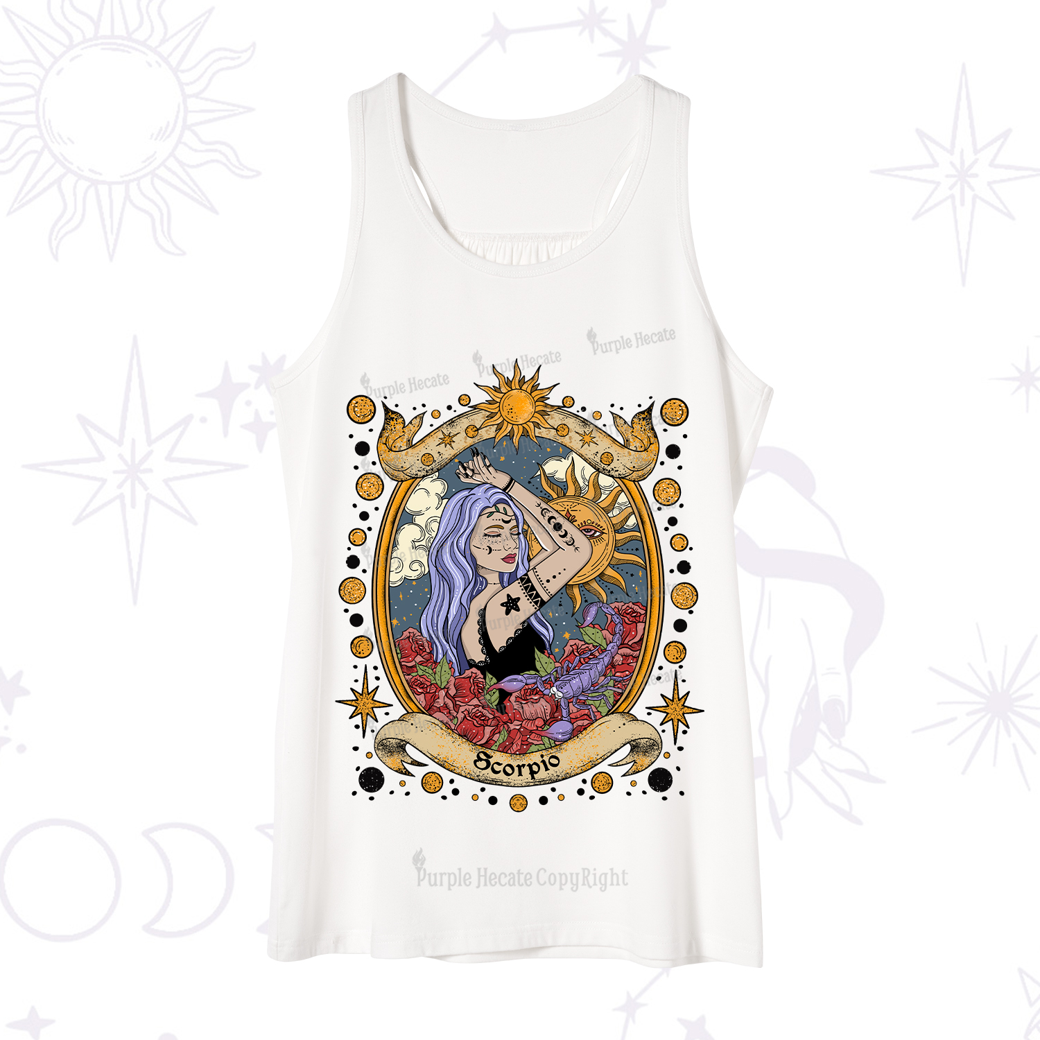 Purplehecate Scorpio Radiance Zodiac Tank