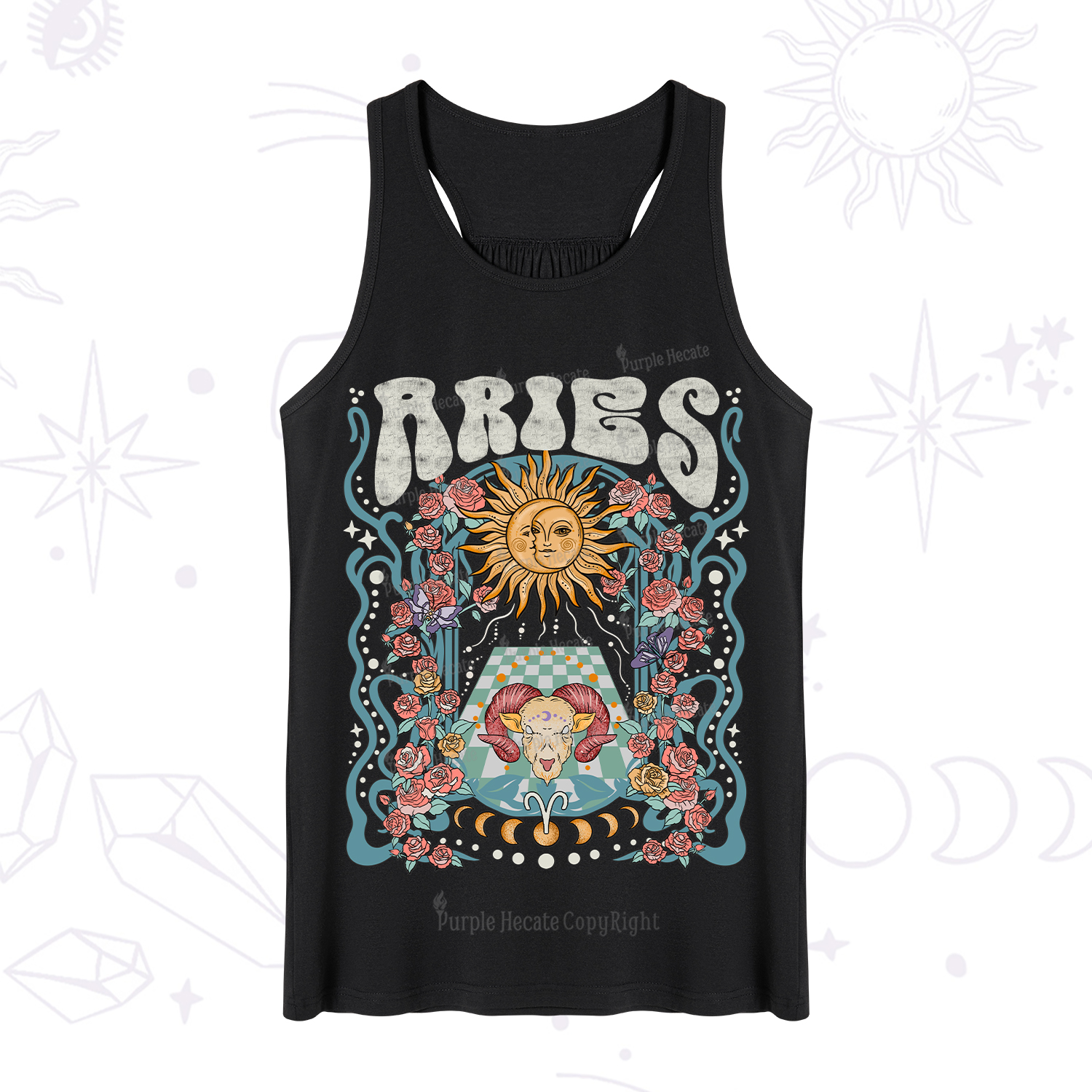 Purplehecate Aries Spirit Zodiac Tank