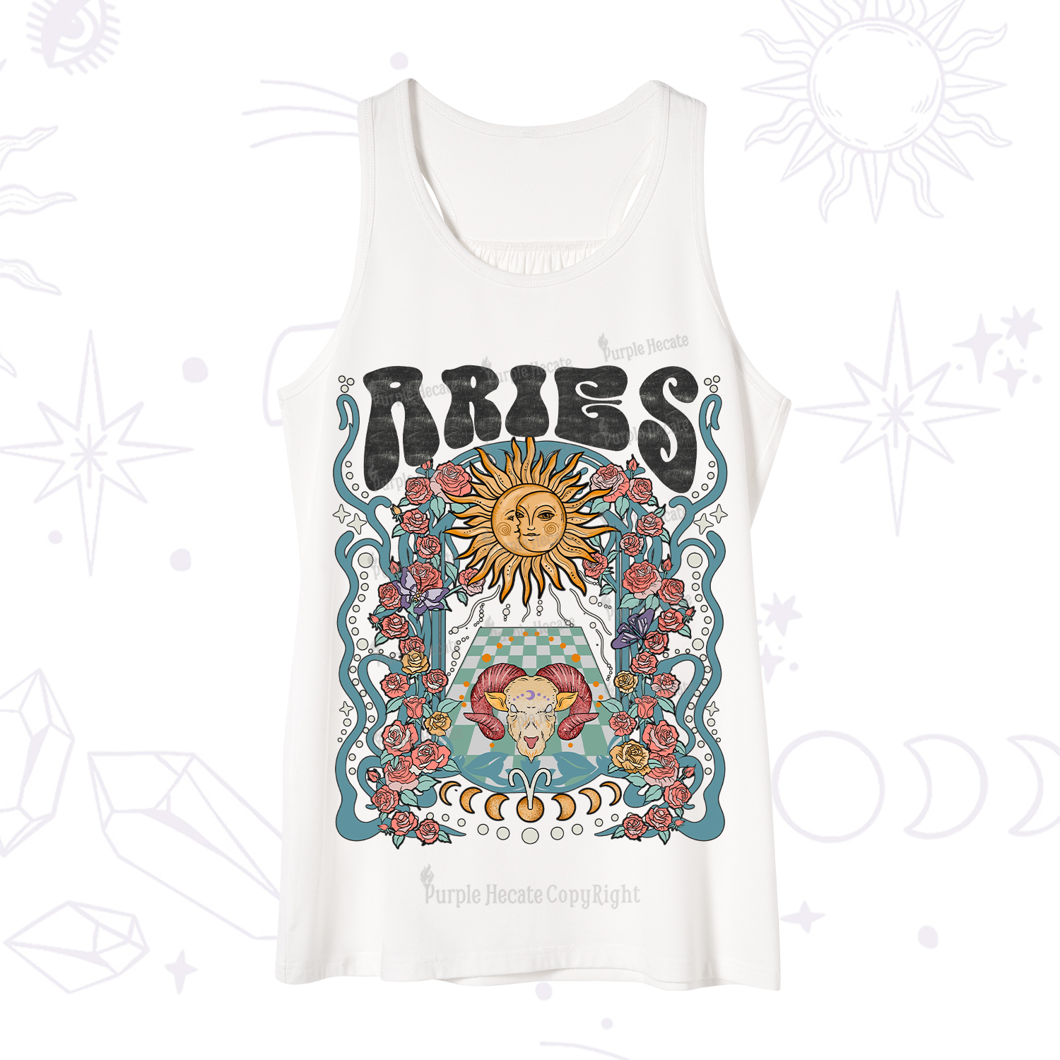 Purplehecate Aries Spirit Zodiac Tank