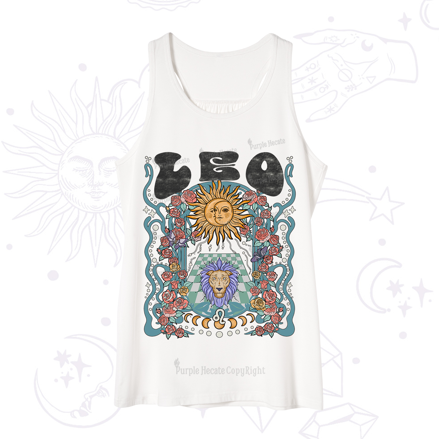Purplehecate Leo Spirit Zodiac Tank
