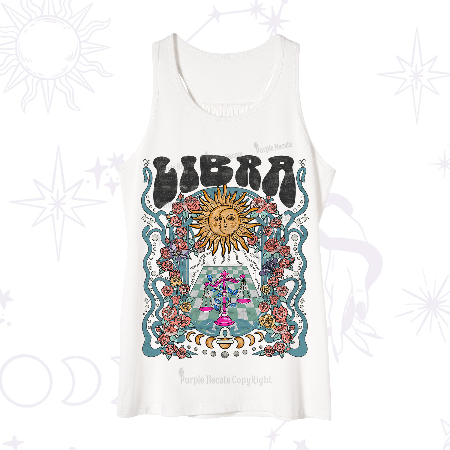 Purplehecate Libra Spirit Zodiac Tank