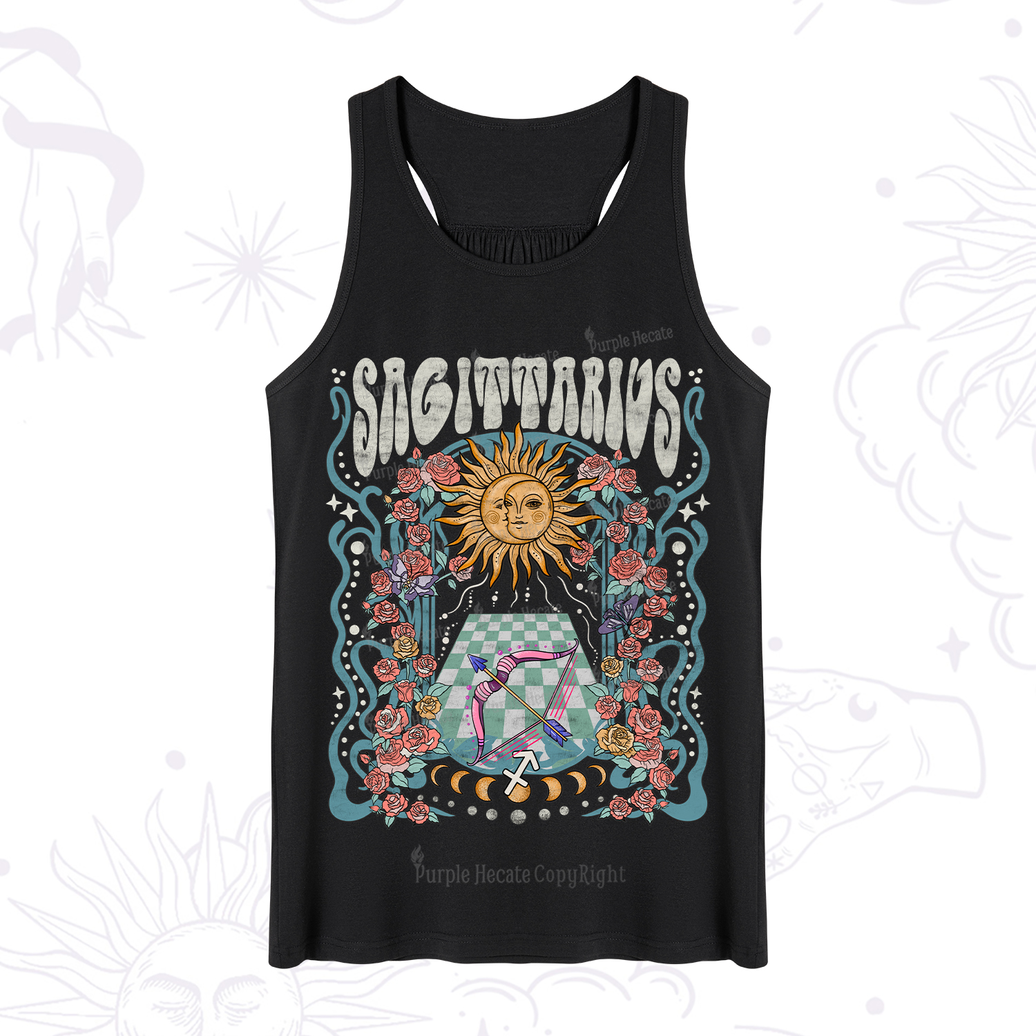 Purplehecate Sagittarius Spirit Zodiac Tank