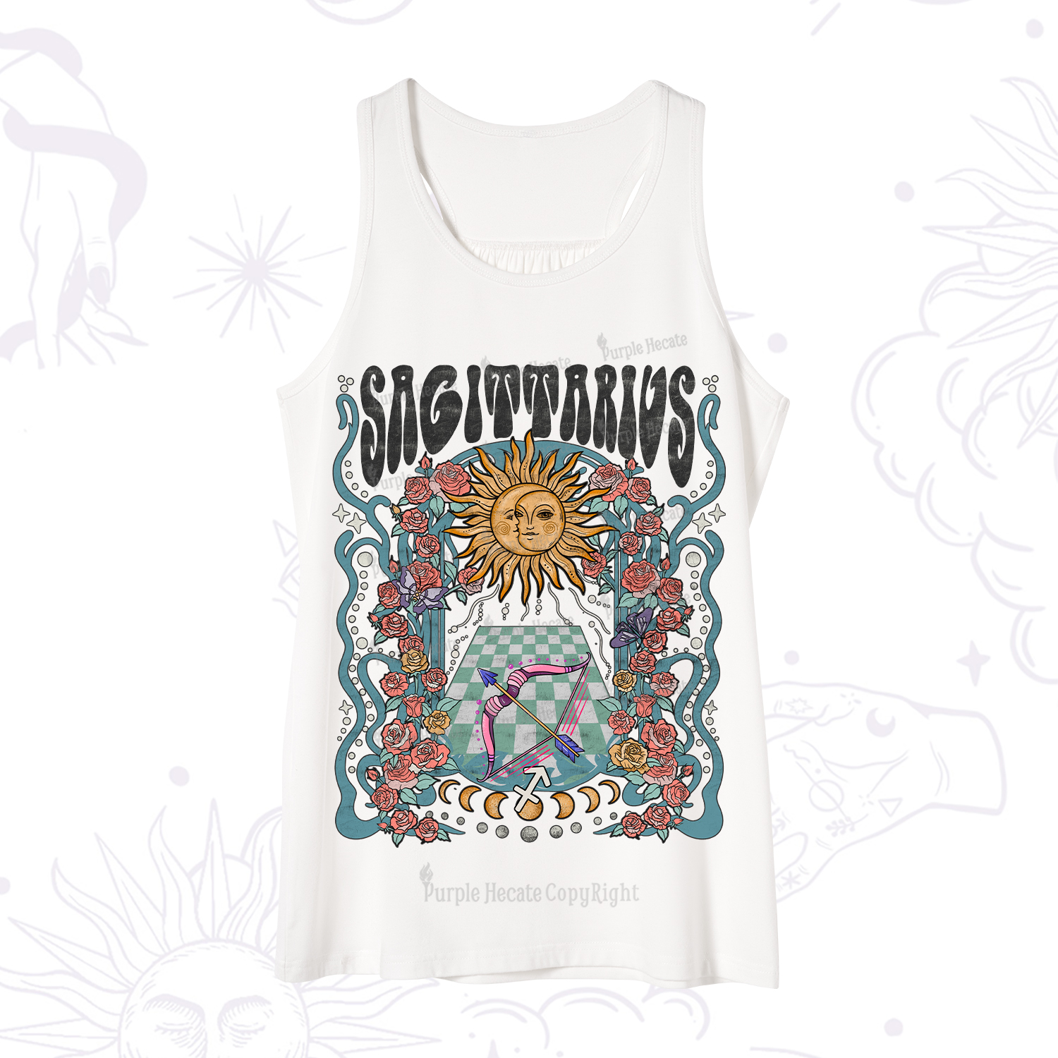 Purplehecate Sagittarius Spirit Zodiac Tank