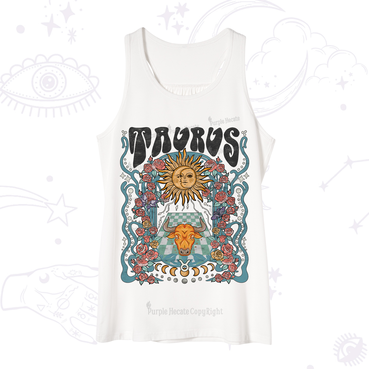 Purplehecate Taurus Spirit Zodiac Tank
