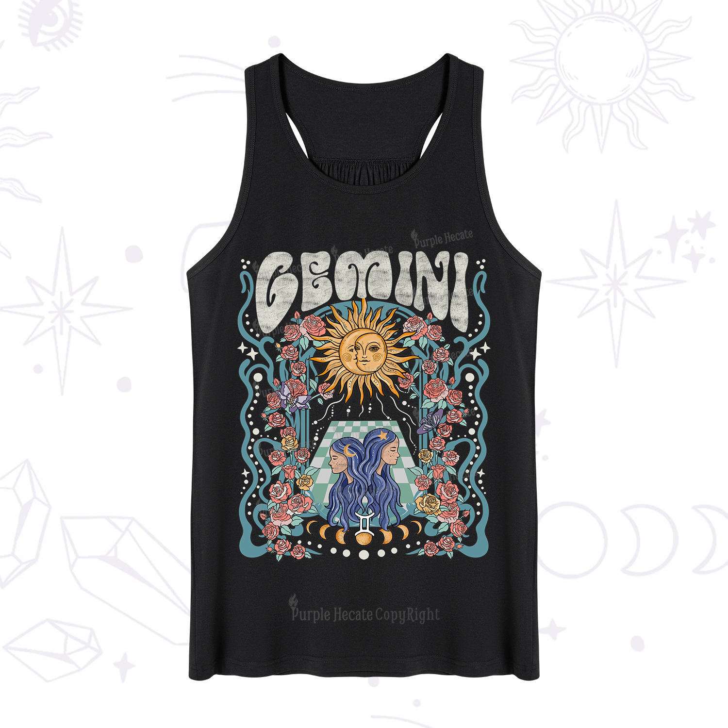 Purplehecate Gemini Spirit Zodiac Tank