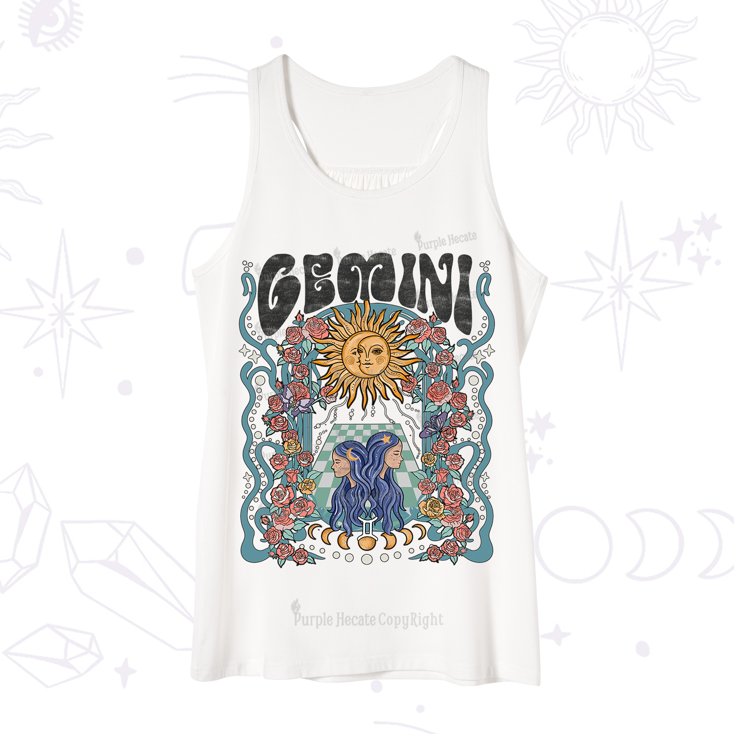 Purplehecate Gemini Spirit Zodiac Tank