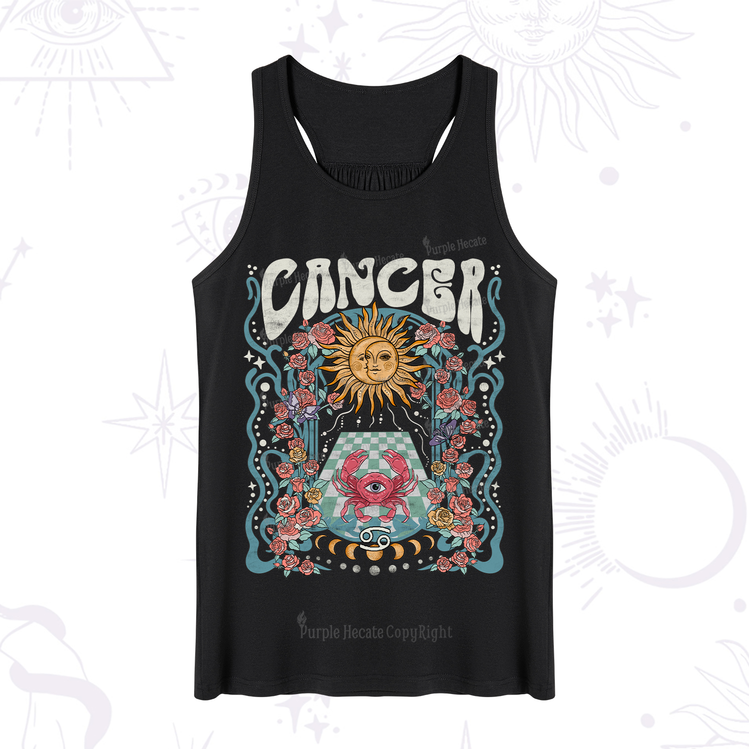 Purplehecate Cancer Spirit Zodiac Tank