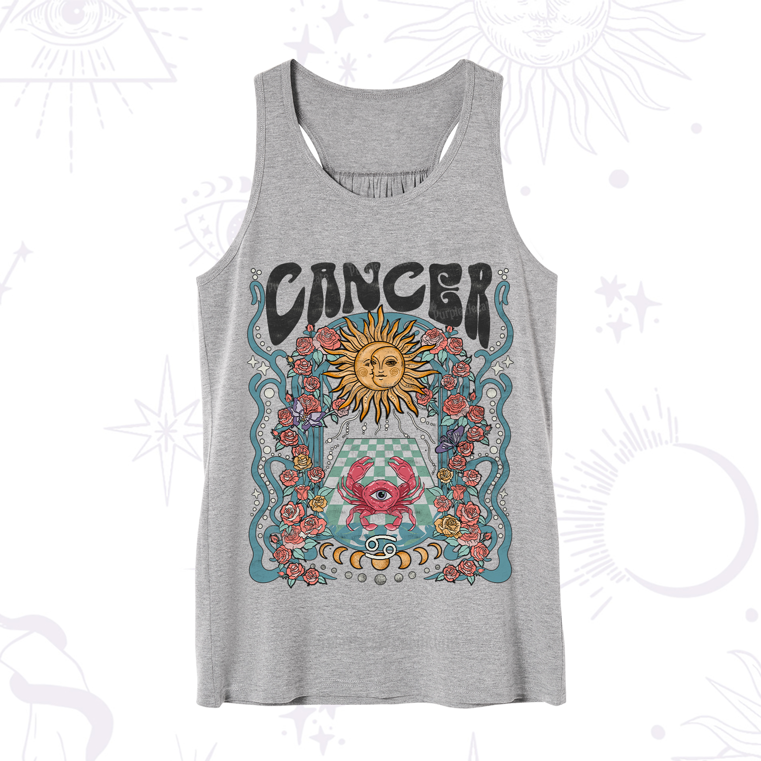 Purplehecate Cancer Spirit Zodiac Tank